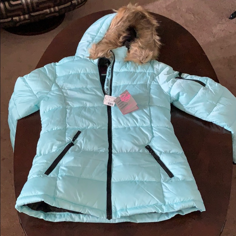 Justice puffer coat